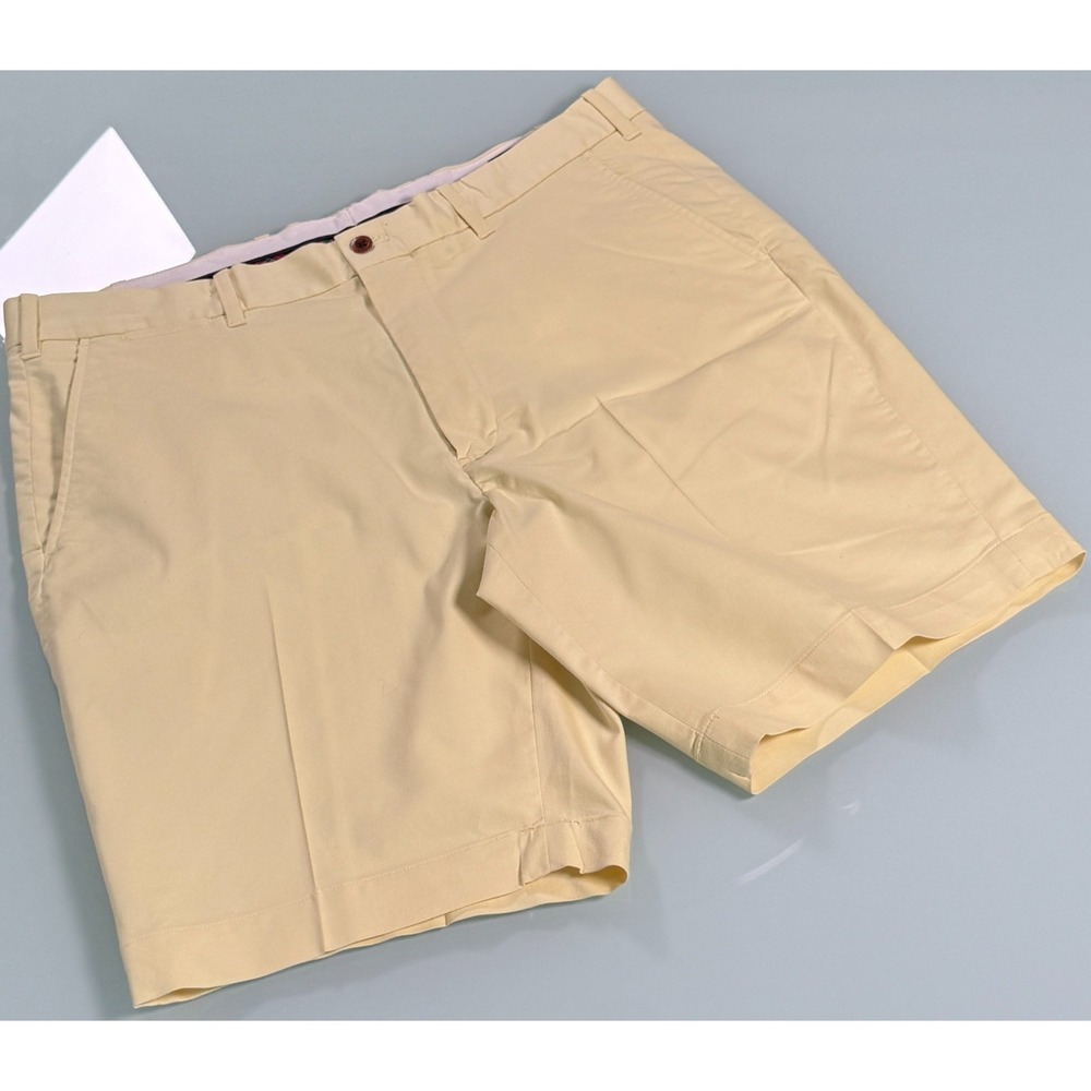 Polo Golf Ralph Lauren Yellow Cotton Twill With Stretch Mens Chino Shorts - 36